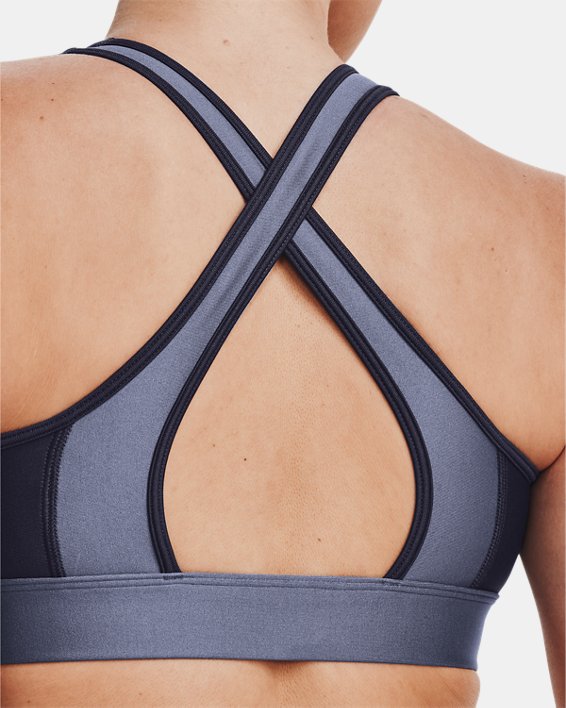 Women's Armour® Mid Crossback Harness Sports Bra, Purple, pdpMainDesktop image number 8